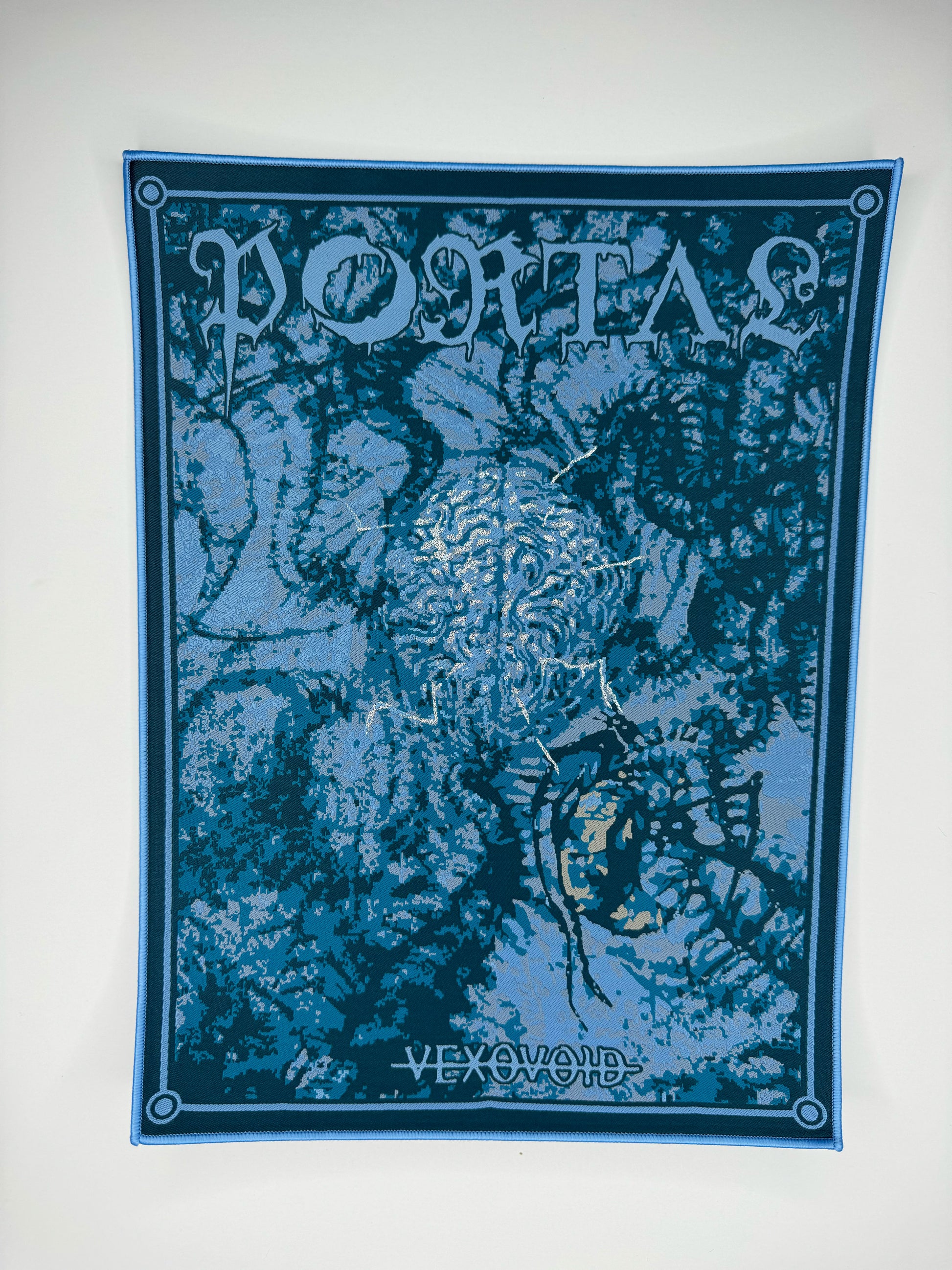 Temporal Dimensions Patches Portal Vexovoid Blue Border Woven Backpatch