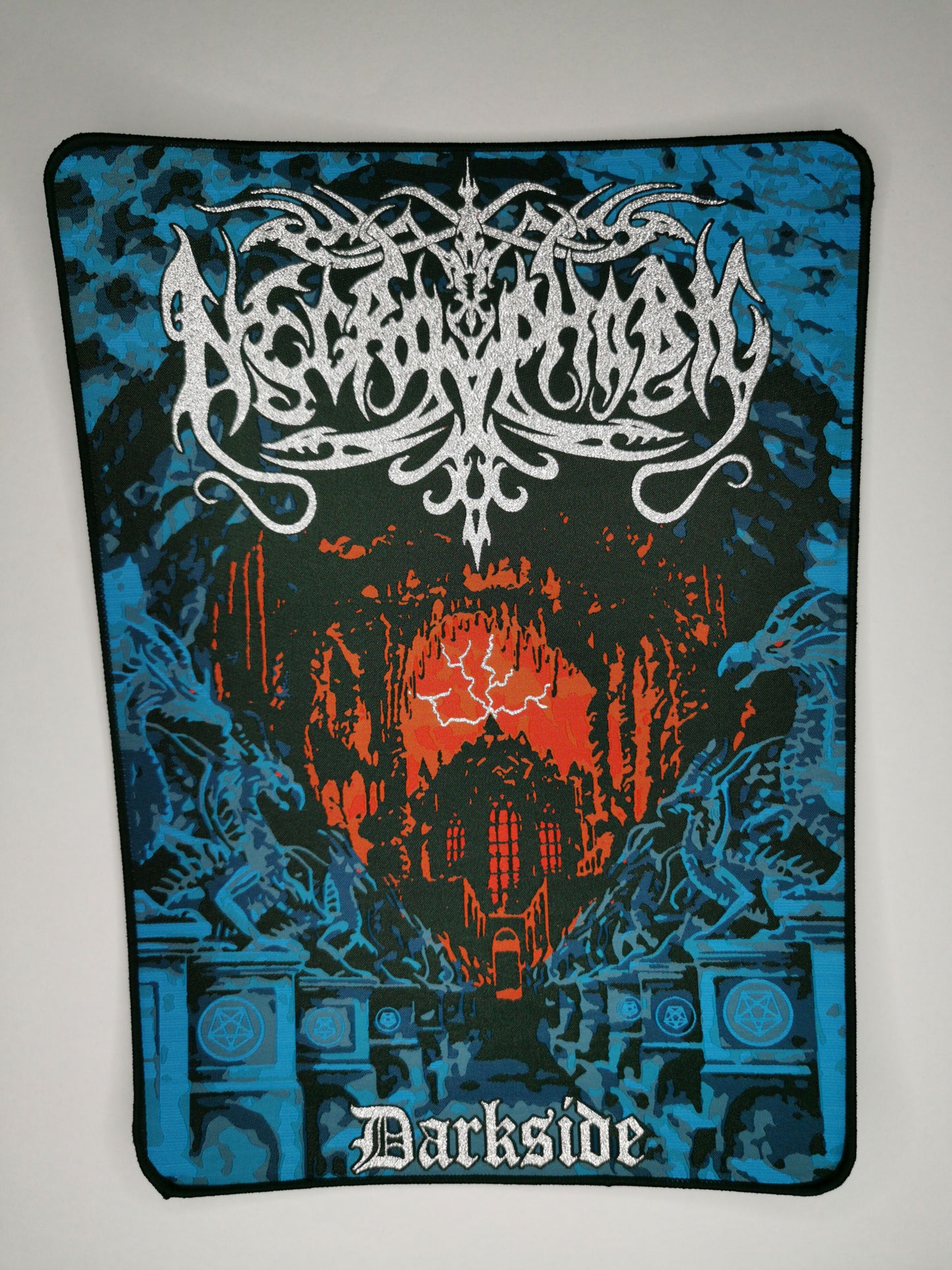 TDP Necrophobic Darkside Woven Backpatch Black Border