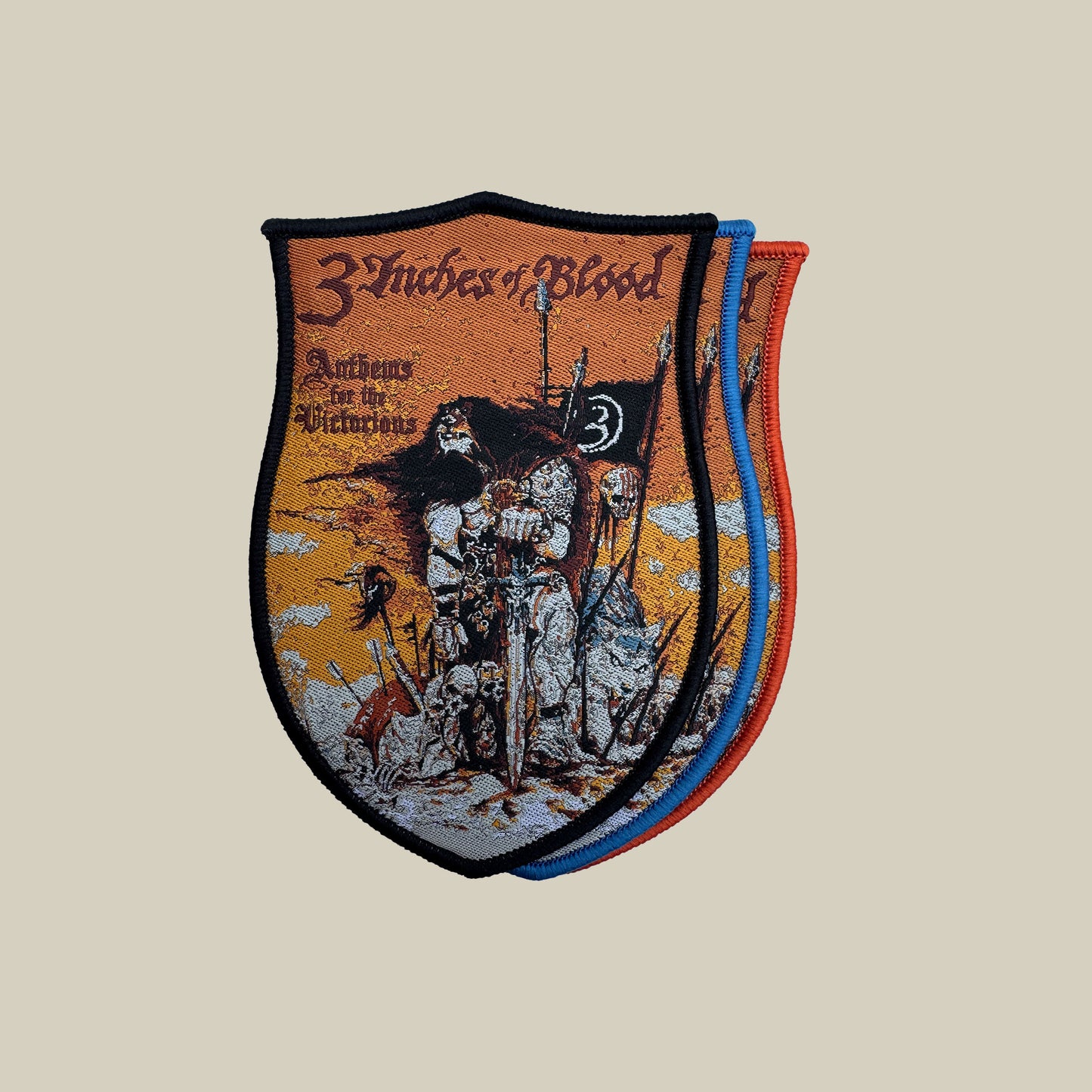 Temporal Dimensions Patches 3 Inches of Blood Anthems for the Victorious Woven Patches