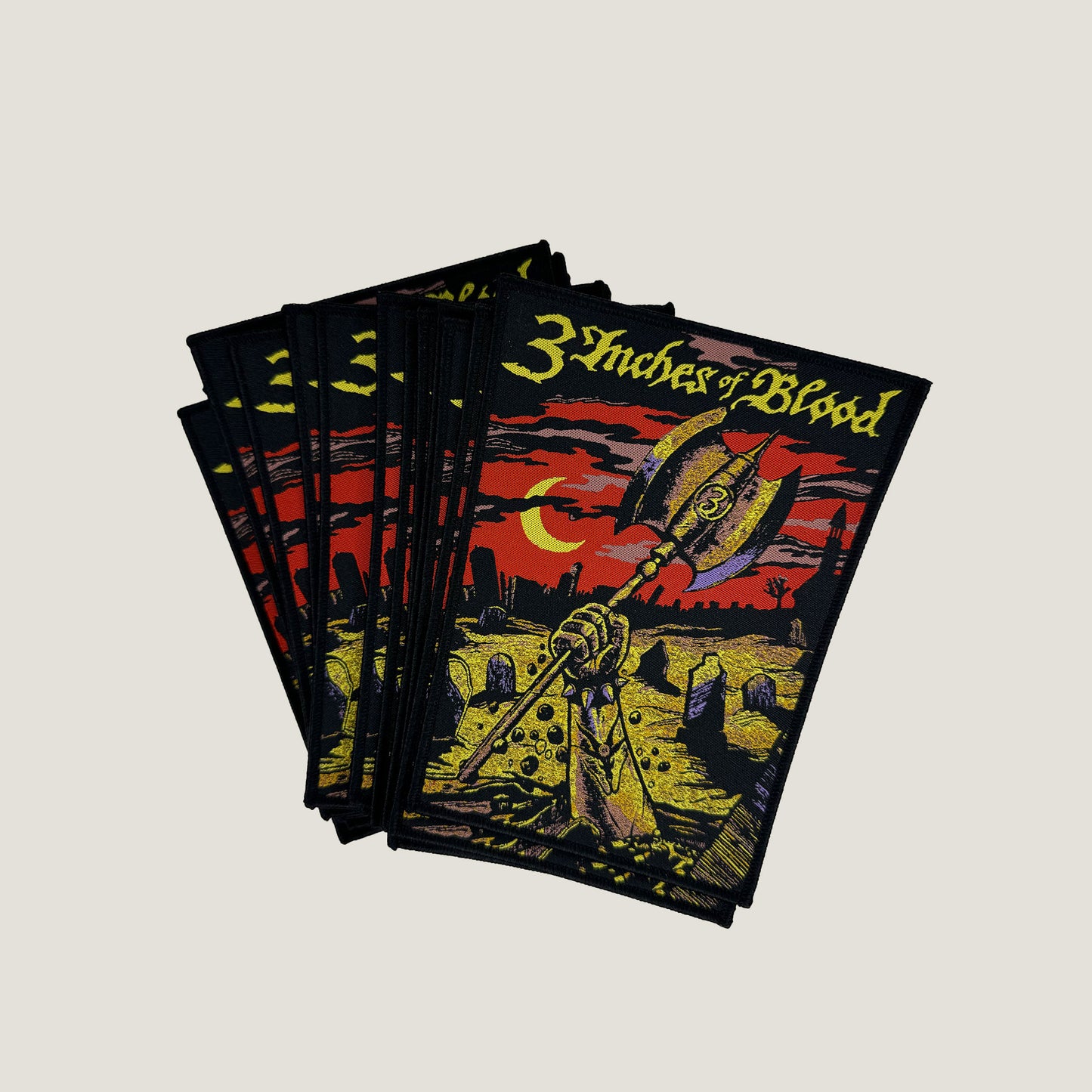 Temporal Dimensions Patches 3iob Coming Back from_the Dead Black Border Woven Patches