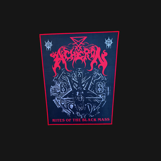Temporal Dimensions Patches Acheron Rites of the Black Mass Red Border Woven Backpatch