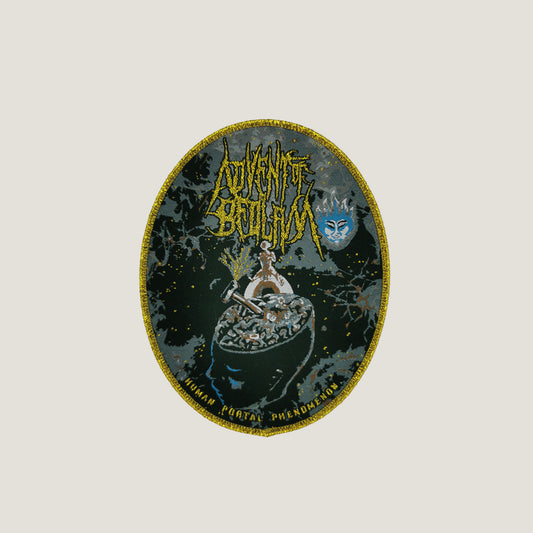 Temporal Dimensions Patches Advent Of Bedlam Human Portal Phenomenon Golden Glitter Border Woven Patch