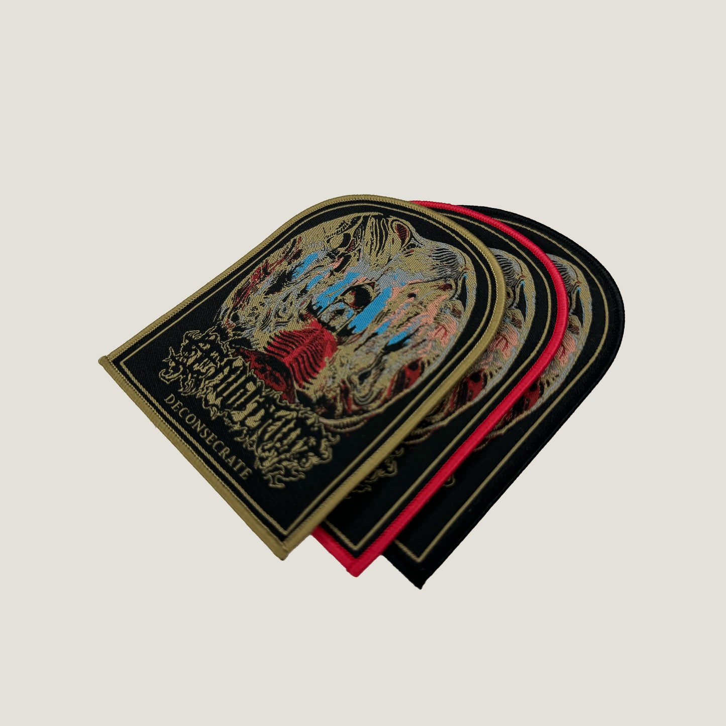 Temporal Dimensions Patches Aenigmatum Deconsecrate Metal Woven Patches