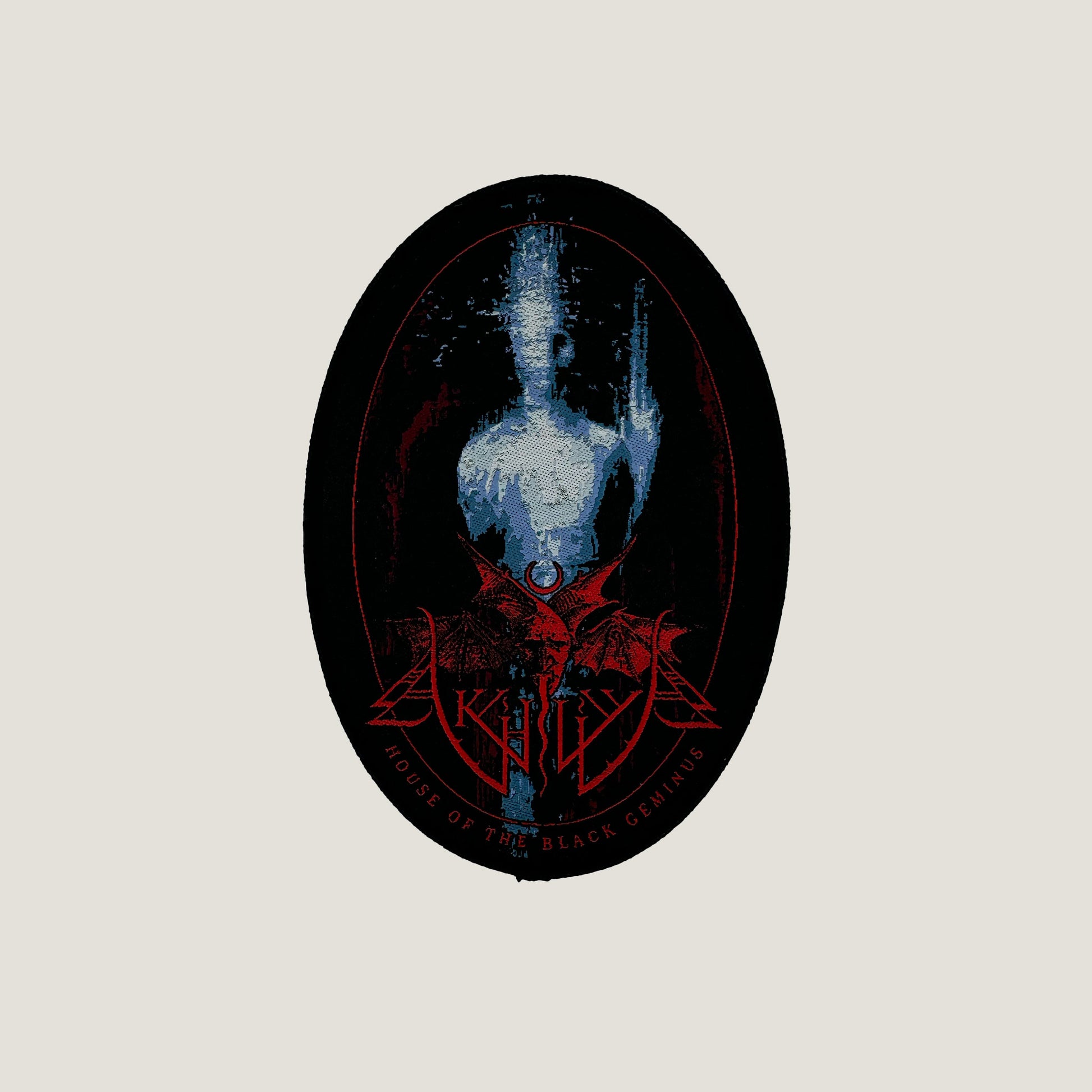 Temporal Dimensions Patches Akhlys House of the Black Geminus Black Border Woven Patch
