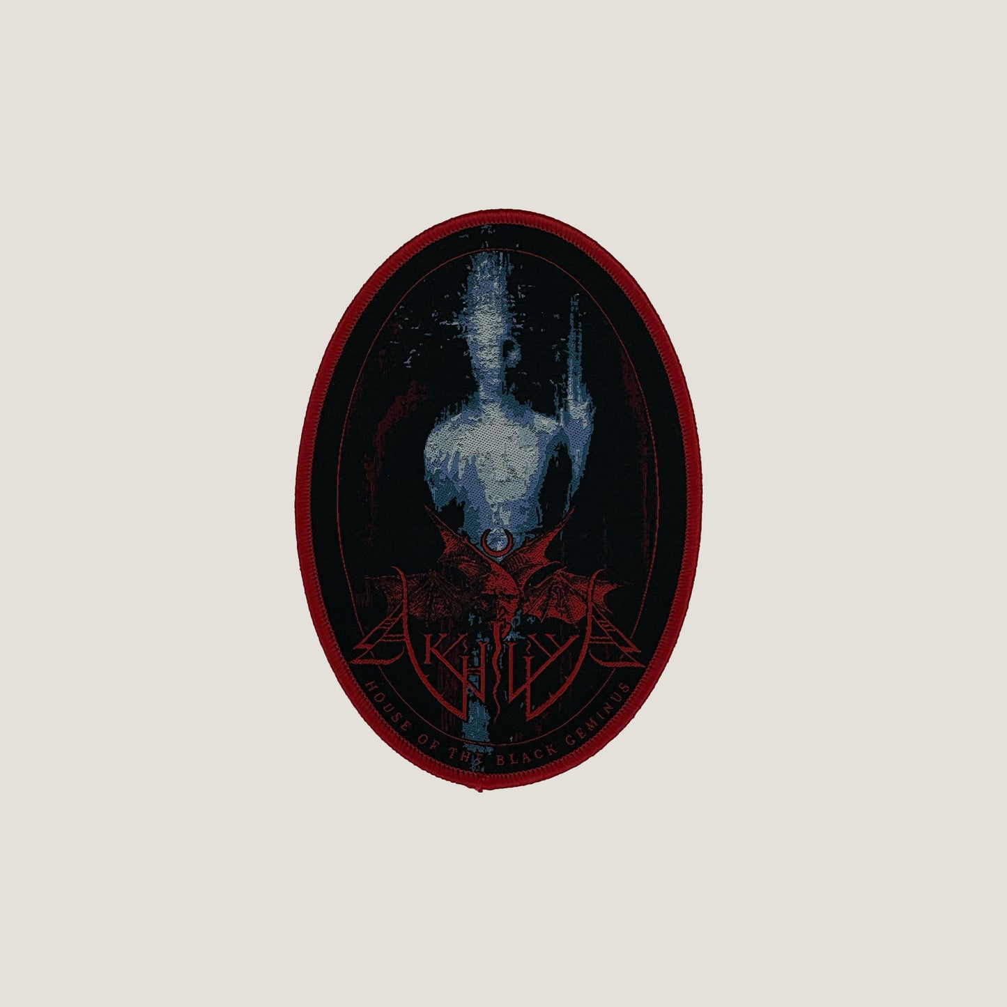 Temporal Dimensions Patches Akhlys House of the Black Geminus Red Border Woven Patch