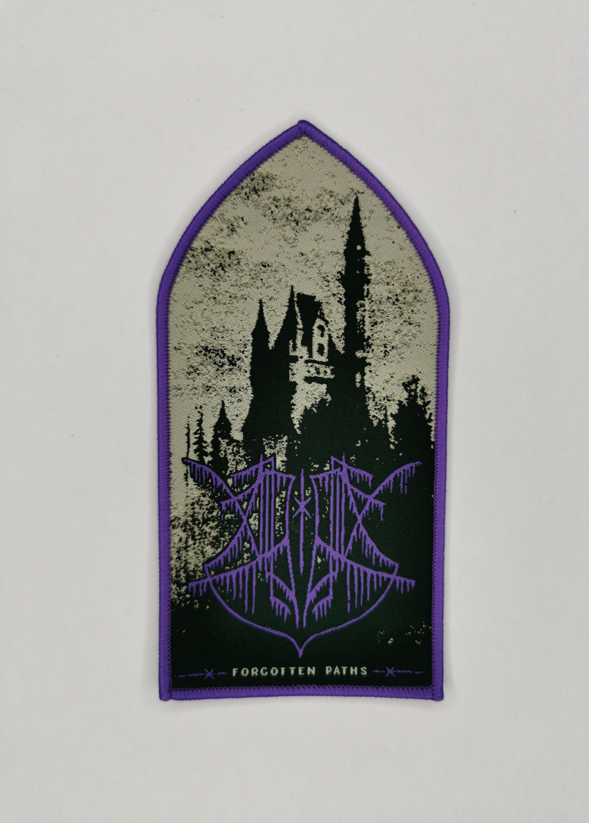 Temporal Dimensions Patches Alghol Forgotten Paths Purple Border Woven Patch