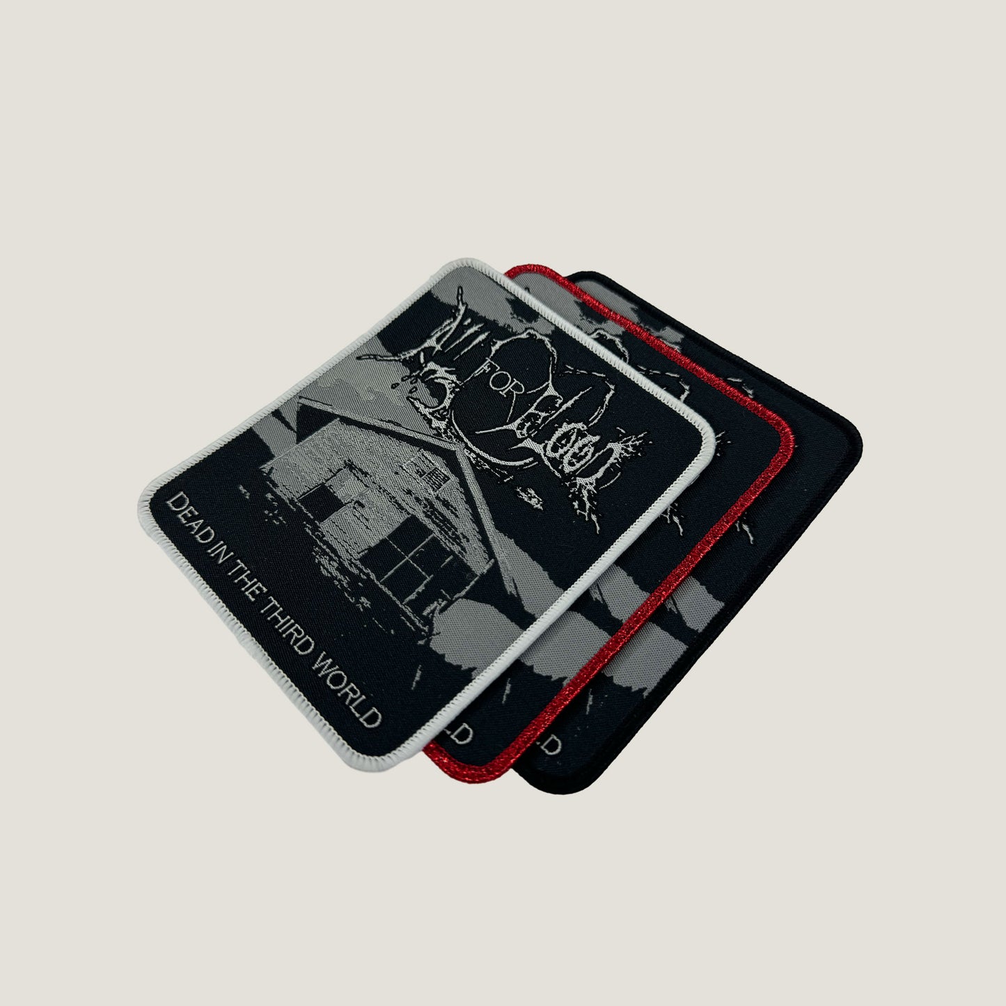 Temporal Dimensions Patches All For Blood Dead In The Third World Metal Woven Patches