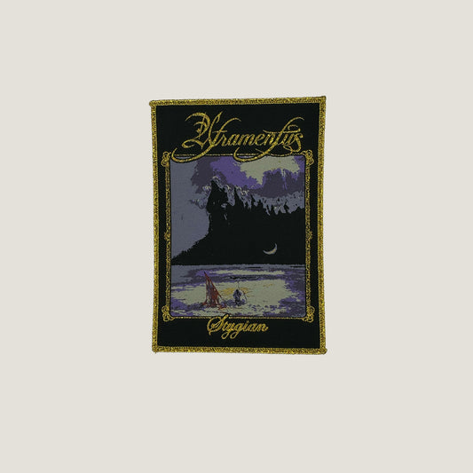 Temporal Dimensions Patches Atramentus Stygian Golden Glitter Border Woven Patch