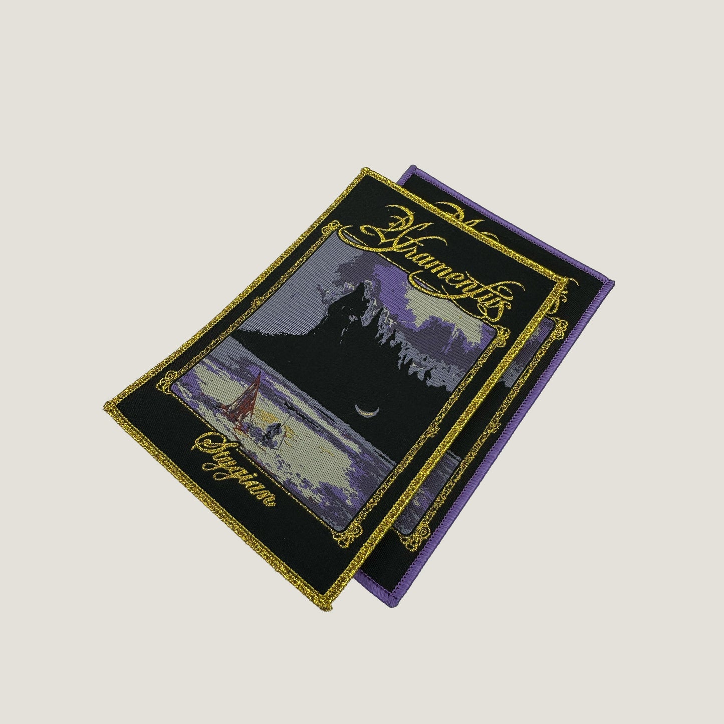 Temporal Dimensions Patches Atramentus Stygian Metal Woven Patches