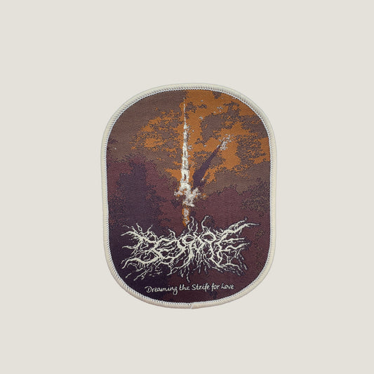 Temporal Dimensions Patches Bedsore Dreaming the Strife for Love Beige Border Woven Patch