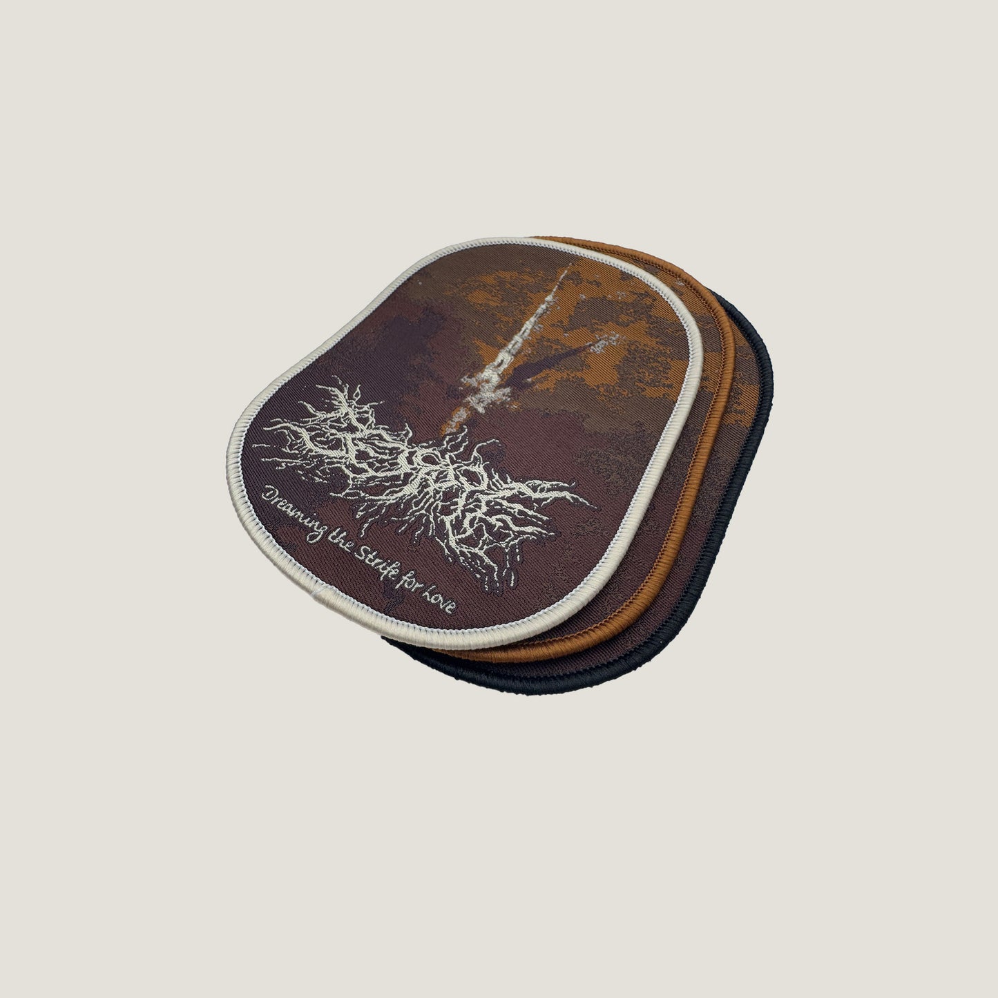 Temporal Dimensions Patches Bedsore Dreaming the Strife for Love Metal Woven Patches