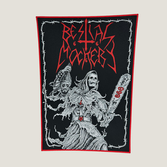 Temporal Dimensions Patches Bestial Mockery Gospel of the Insane Red Border Woven Backpatch