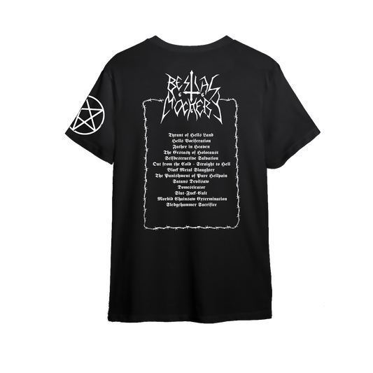 Temporal Dimensions Patches Bestial Mockery Gospel of the Insane Shortsleeve Back