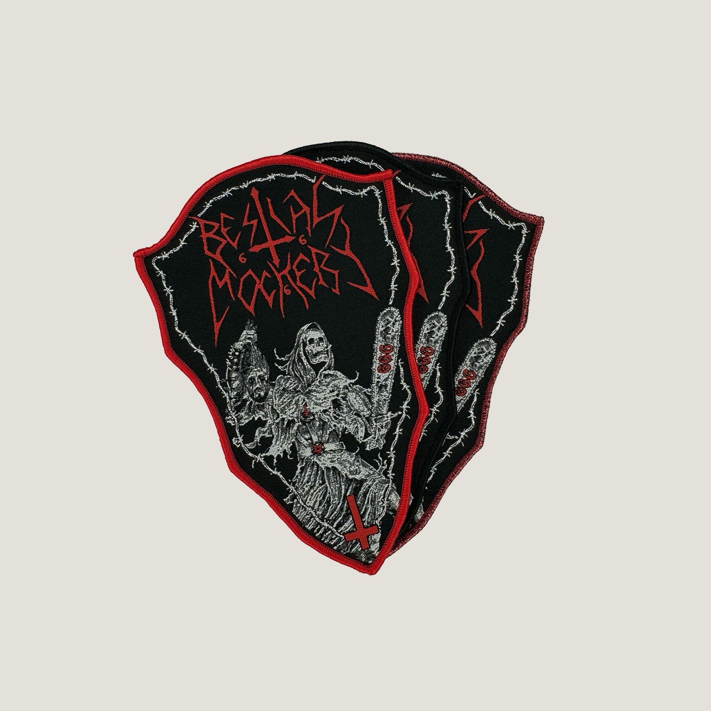 Temporal Dimensions Patches Bestial Mockery Gospel of the Insane Woven Patches