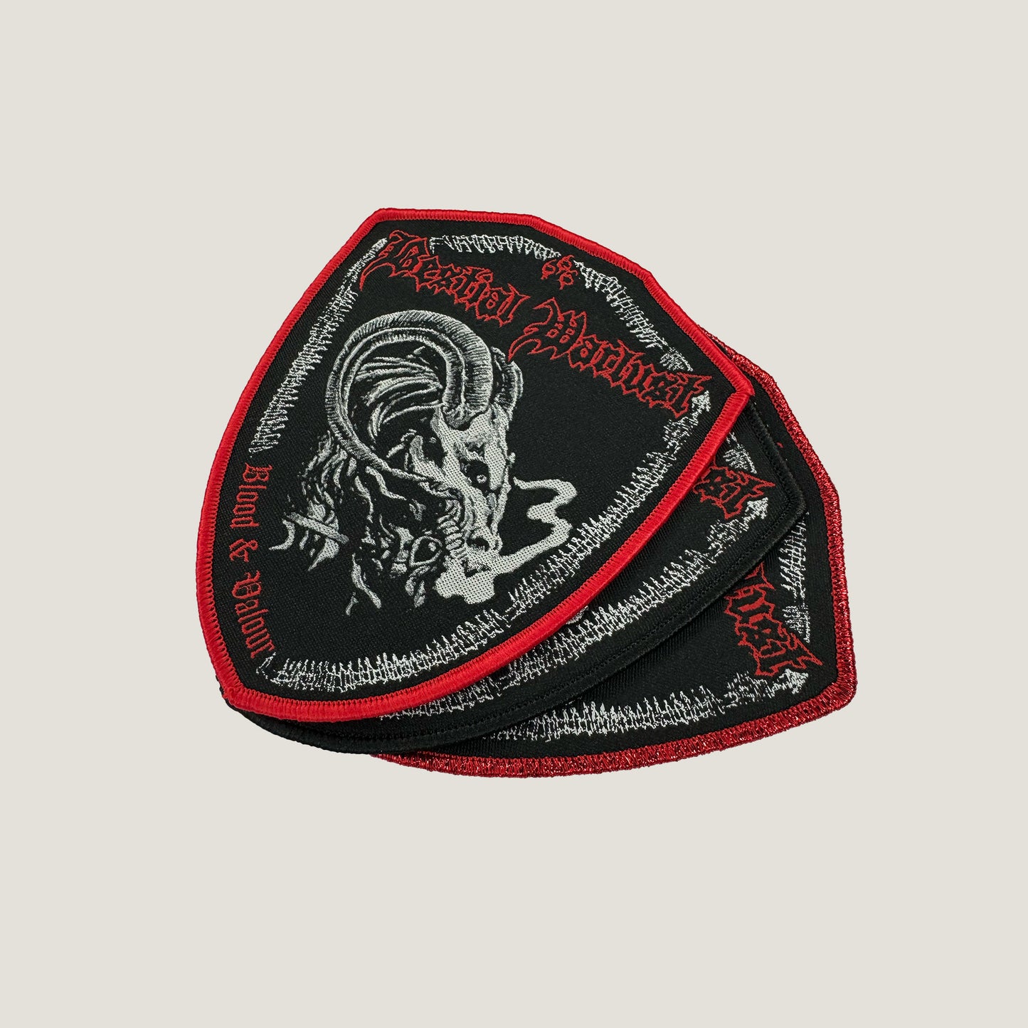Temporal Dimensions Patches Bestial Warlust Blood and Valour Metal Woven Patches