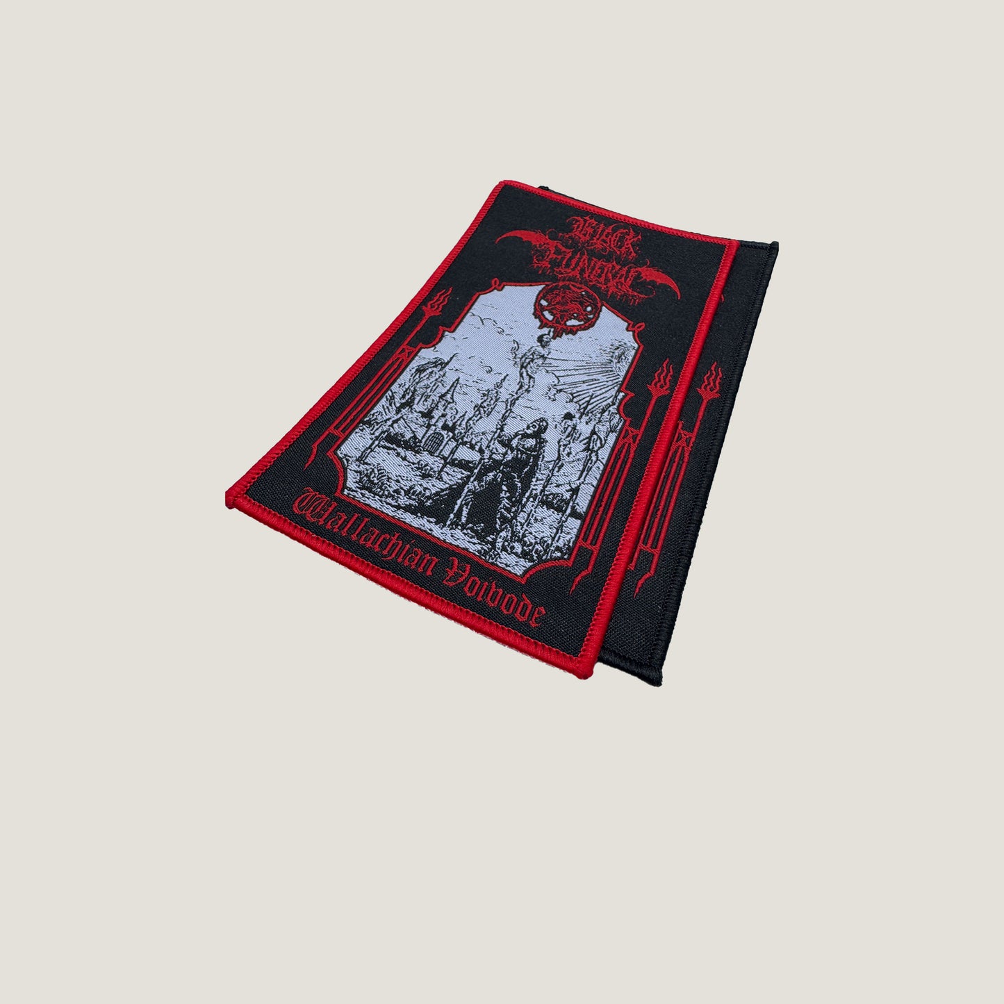 Temporal Dimensions Patches Black Funeral Wallachian Voivode Metal Woven Patches