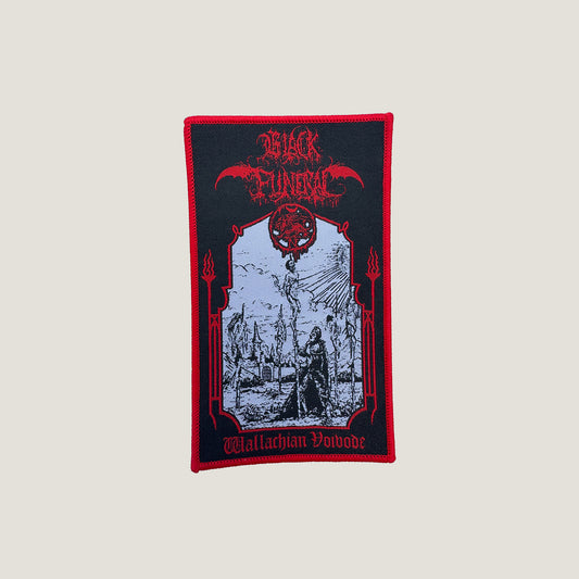 Temporal Dimensions Patches Black Funeral Wallachian Voivode Red Border Woven Patch