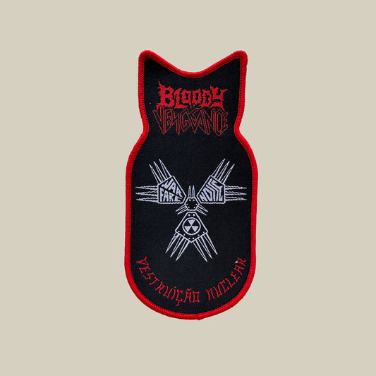 Temporal Dimensions Patches Bloody Vengeance Destruicao Nuclear Red Border Woven Patch