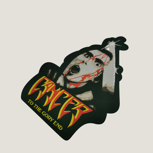 Temporal Dimensions Patches Cancer To The Gory End Laser Cut Metal Patch