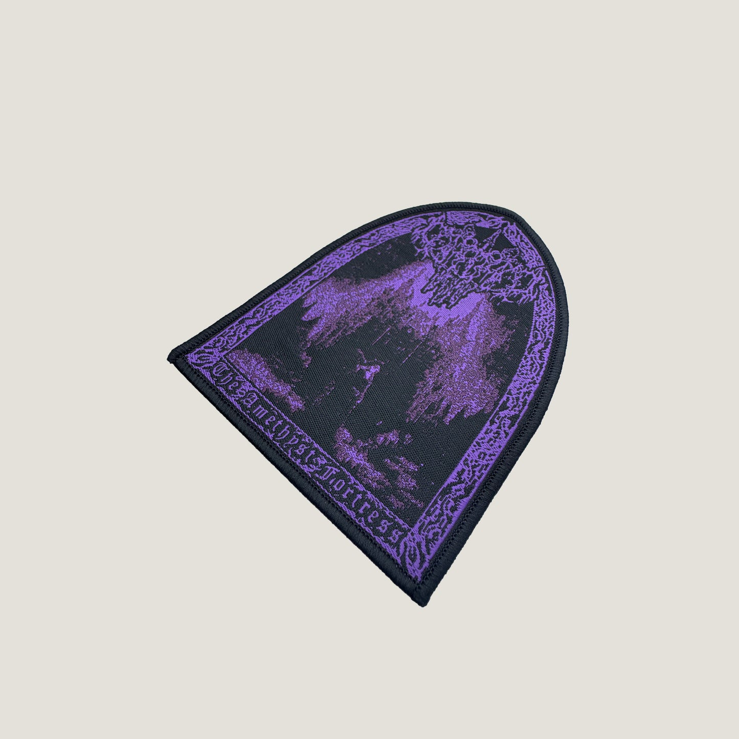 Temporal Dimensions Patches Carathis The Amethyst Fortress Black Border Metal Woven Patch