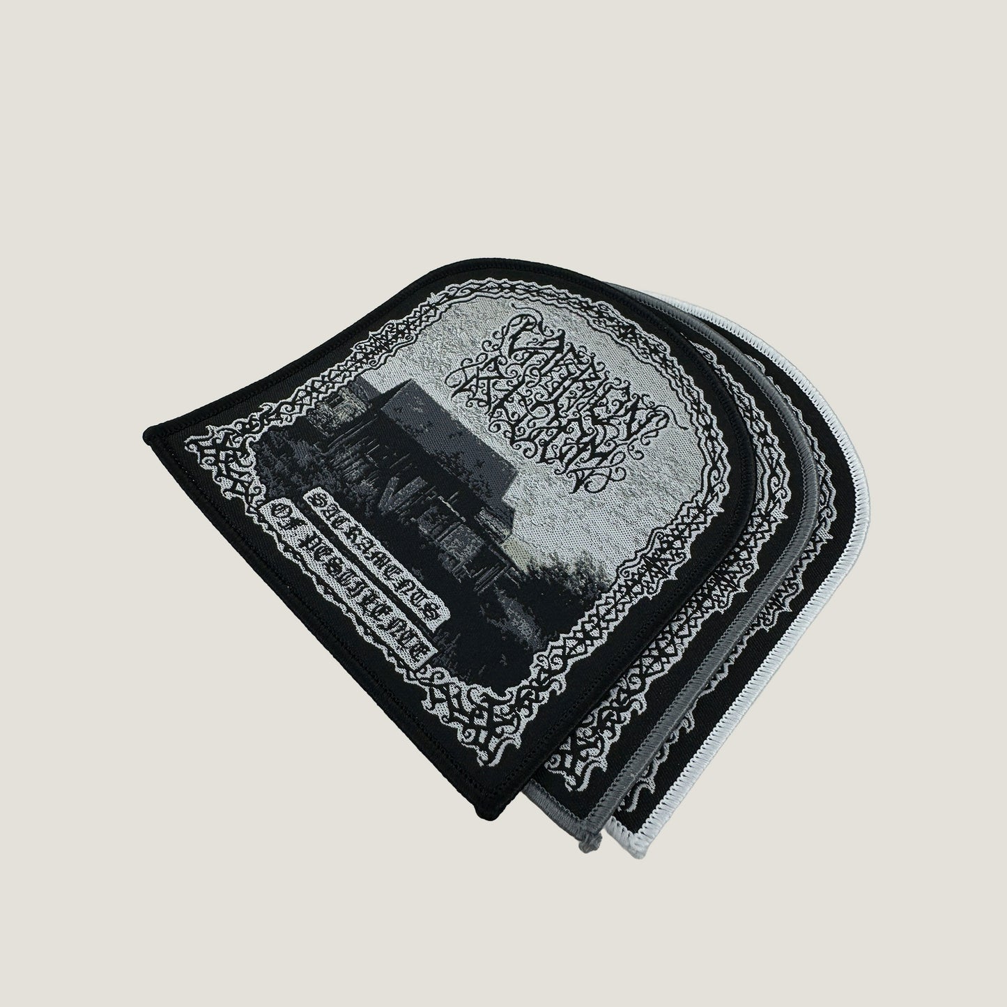 Temporal Dimensions Patches Carrion Bloom Metal Woven Patches