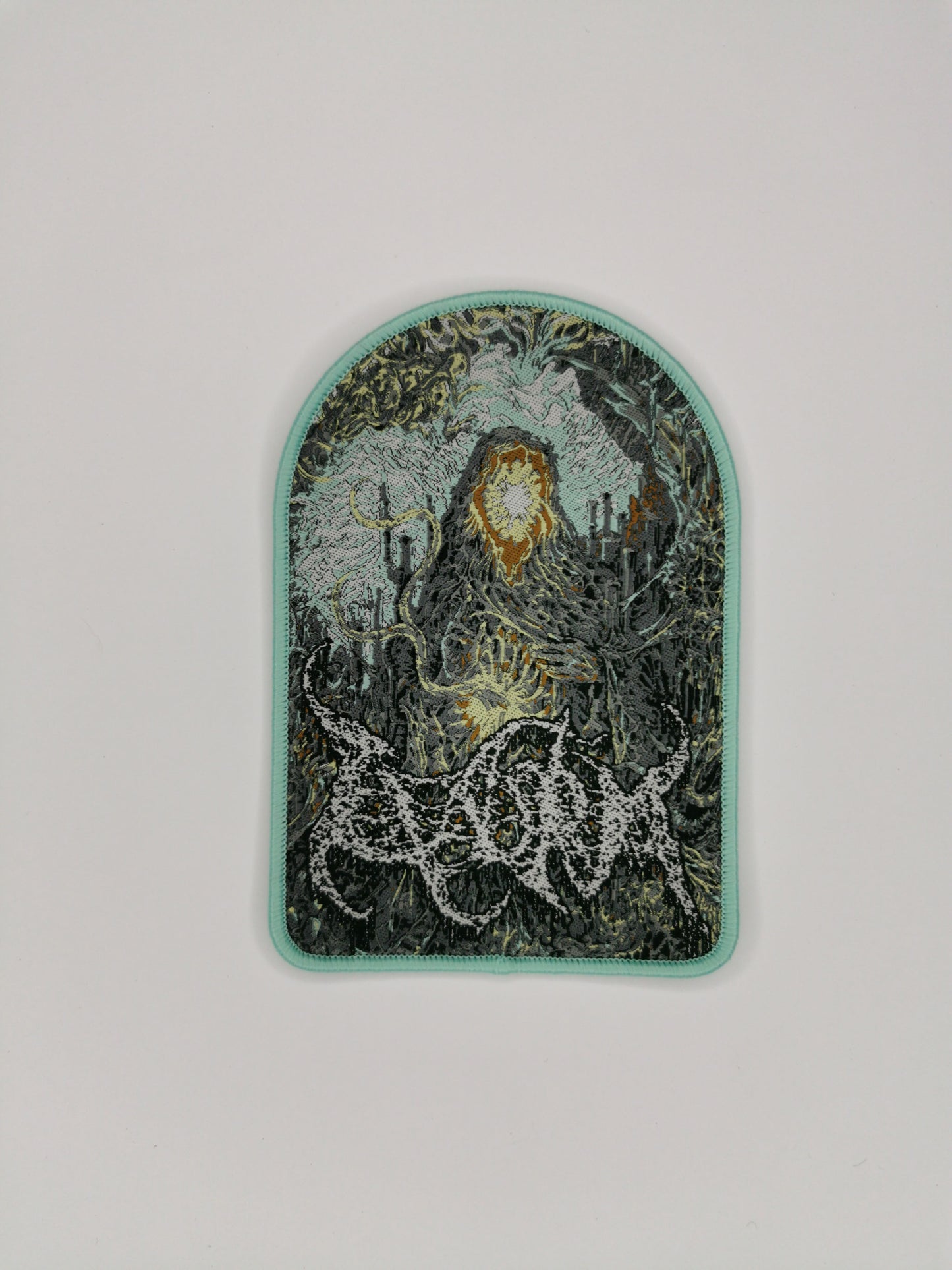 Temporal Dimensions Patches Claustrum Claustrum Green Border Woven Patches