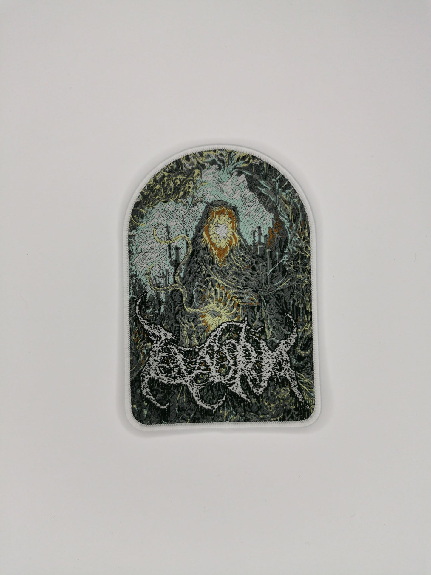 Temporal Dimensions Patches Claustrum Claustrum White Border Woven Patches