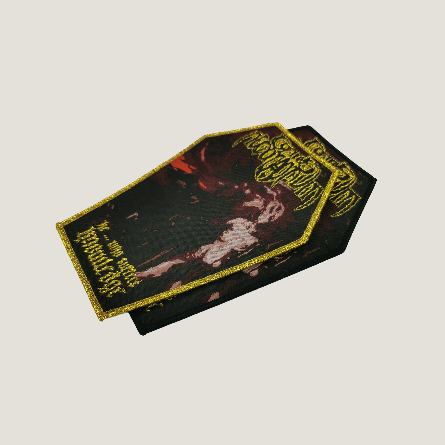 Temporal Dimensions Patches Corpus Necromanthum He Who Suffers Knowledge Metal Woven Patches