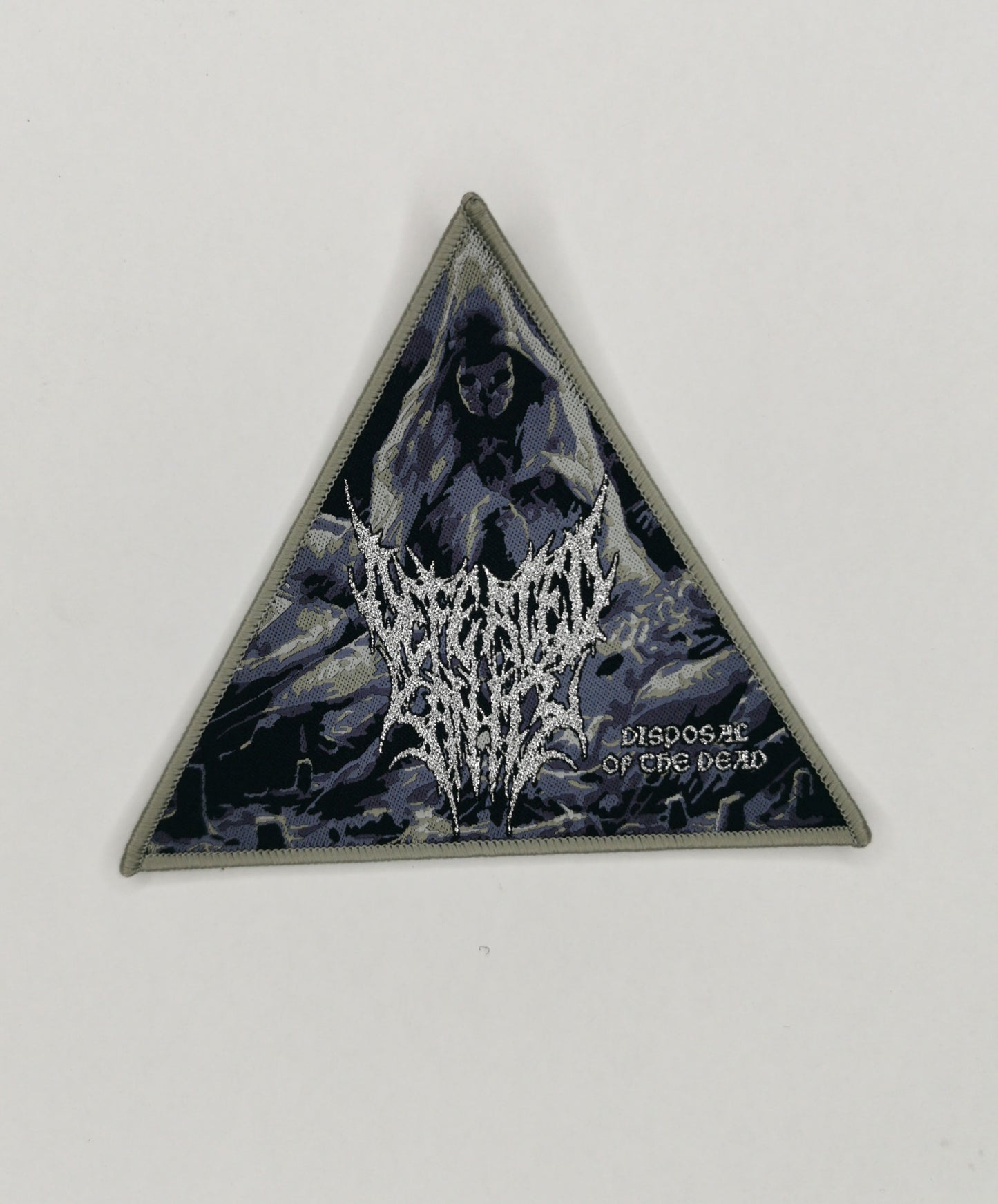 Temporal Dimensions Patches Defeated Sanity Disposal of the Dead Gray Border Woven Patch