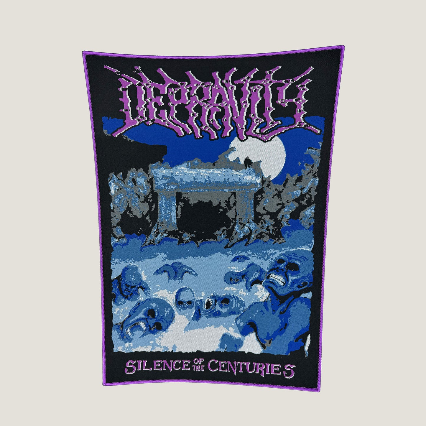 Temporal Dimensions Patches Depravity Silence of the Centuries Purple Border Woven Backpatch