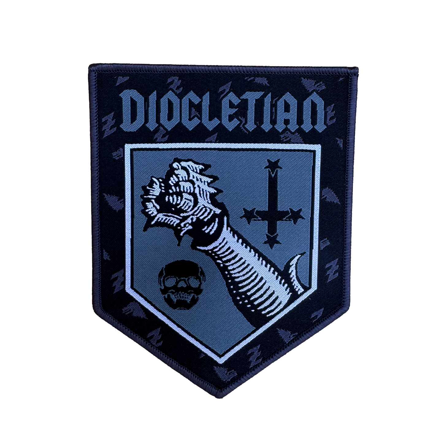 Temporal Dimensions Patches Diocletian Doom Cult Gray Border Woven Patch