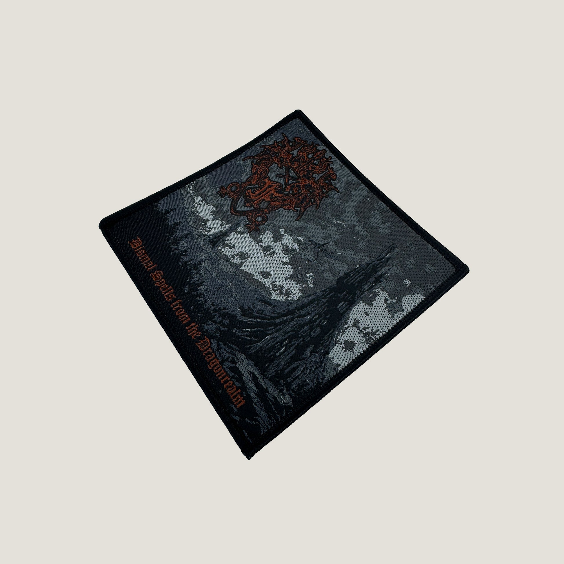 Temporal Dimensions Patches Druadan Forest Dismal Spells from the Dragonrealm Black Border Metal Woven Patch