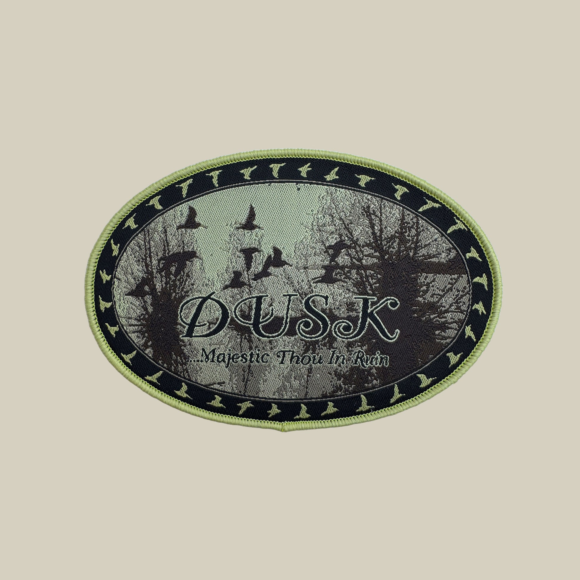 Temporal Dimensions Patches Dusk Majestic Thou In Ruin Green Border Woven Patch