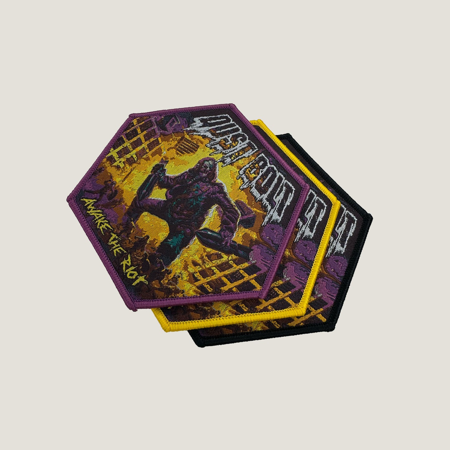 Temporal Dimensions Patches Dust Bolt Awake The Riot Metal Woven Patches