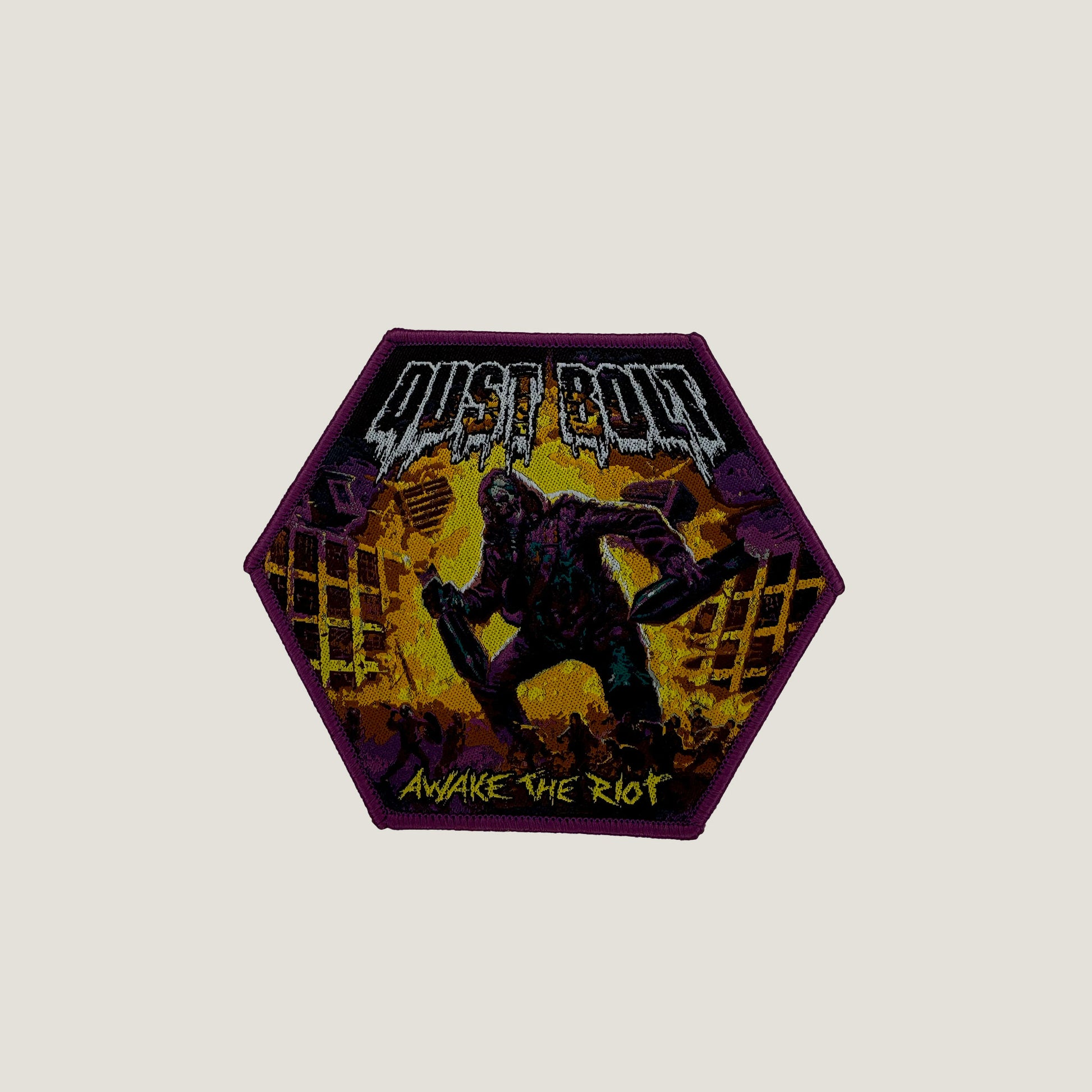 Temporal Dimensions Patches Dust Bolt Awake The Riot Purple Border Woven Patch