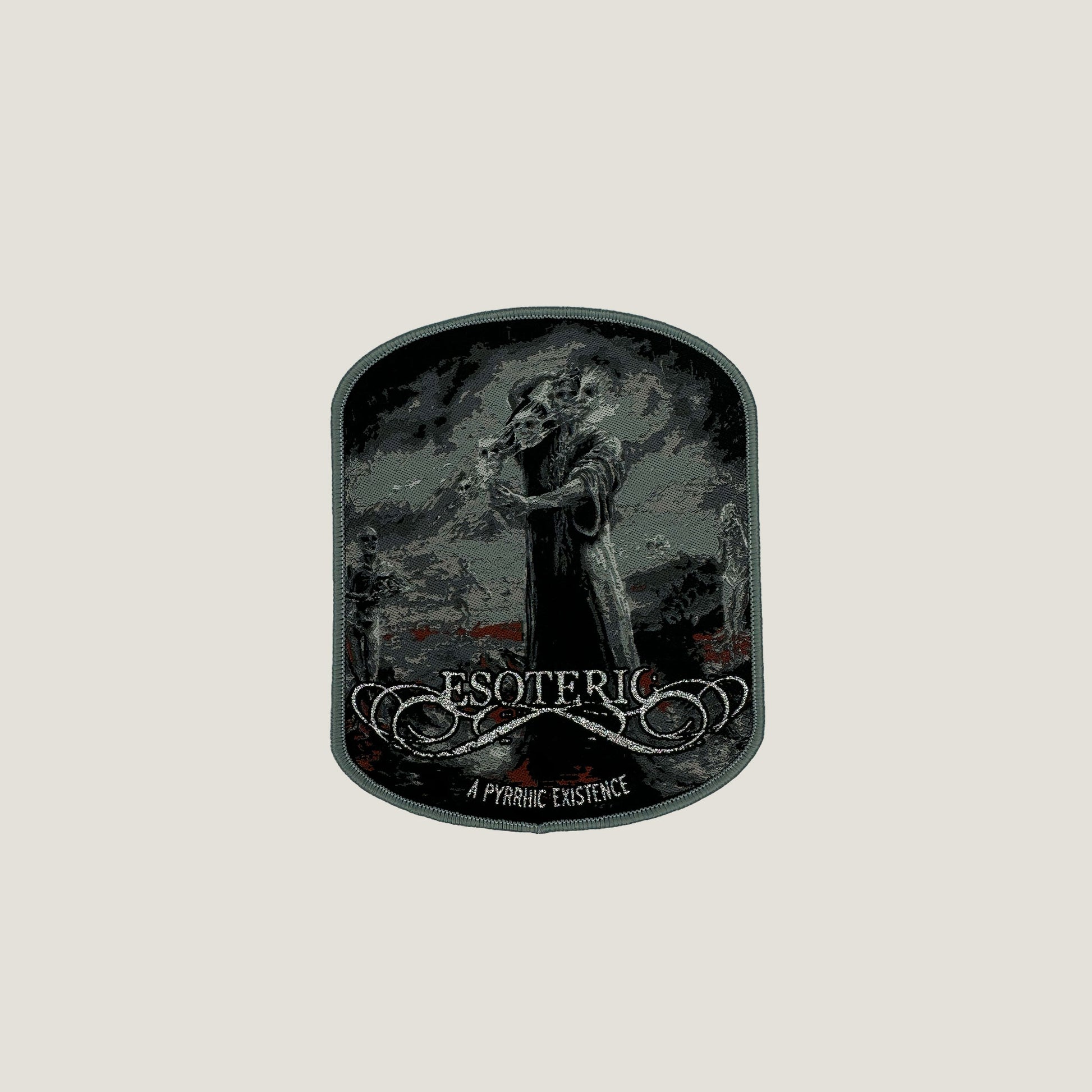 Temporal Dimensions Patches Esoteric A Pyrrhic Existence Gray Border Woven Patch