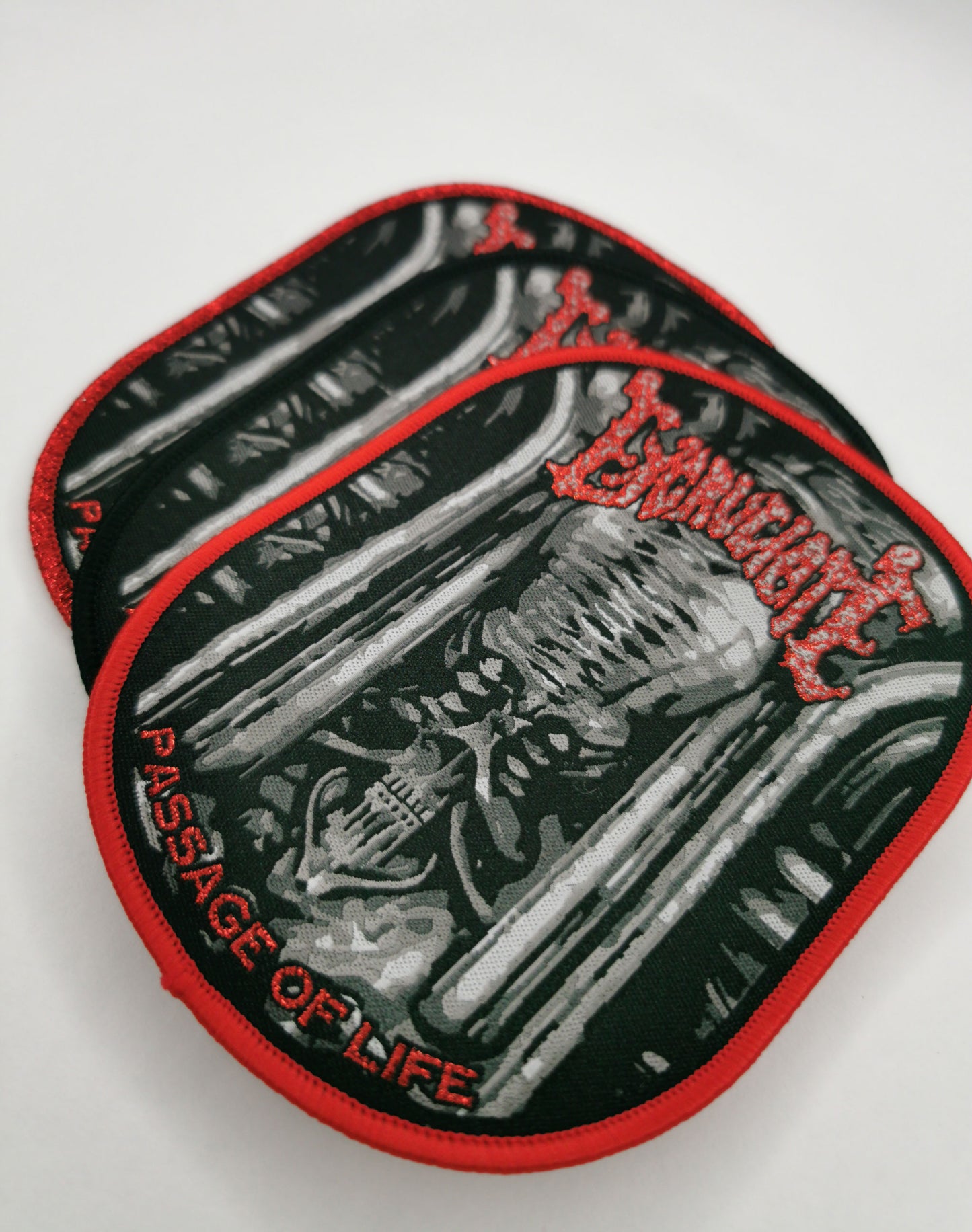 Temporal Dimensions Patches Excruciate Passage of Life Metal Woven Patches