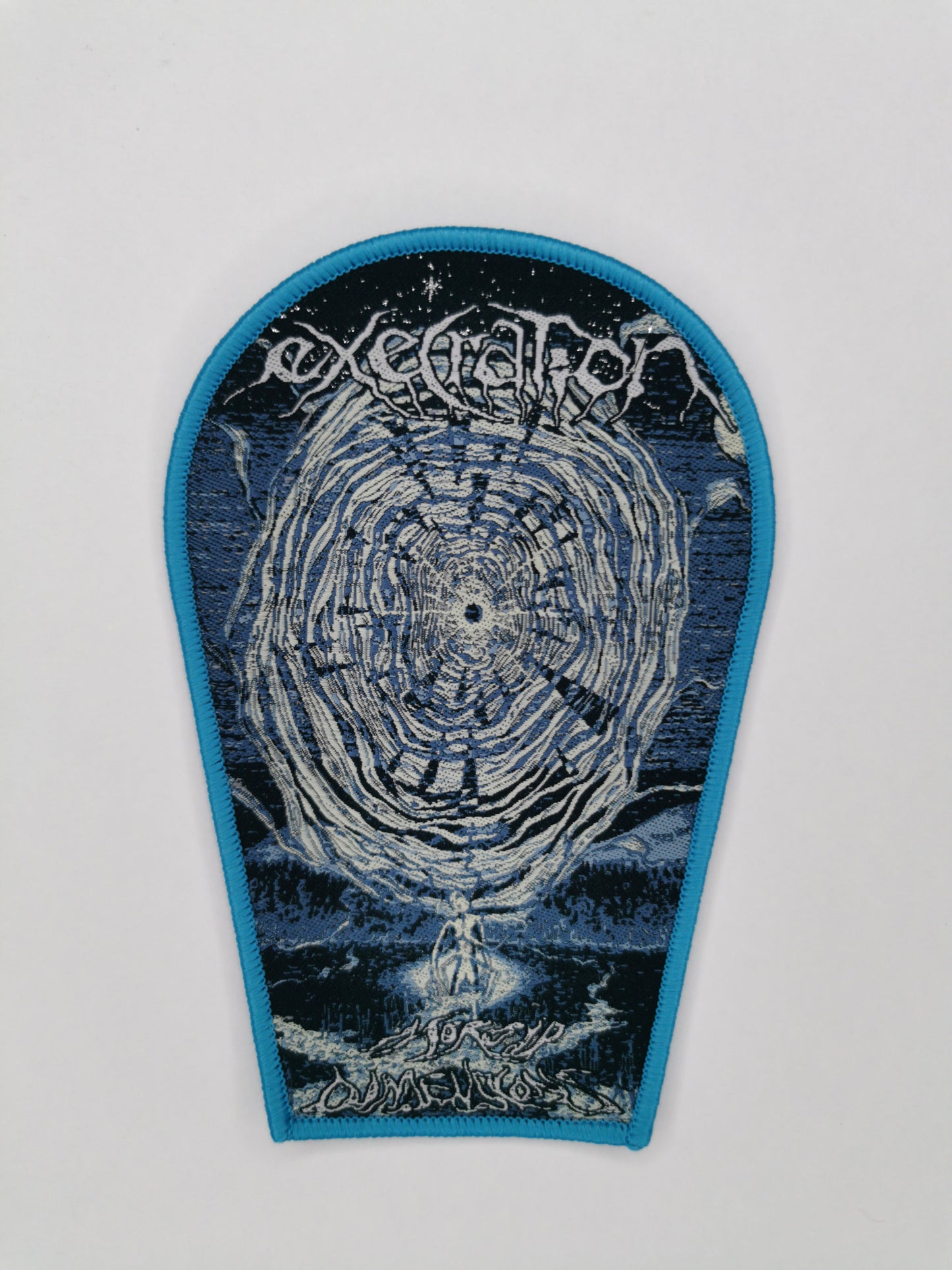 Temporal Dimensions Patches Execration Morbid Dimensions Blue Border Woven Patch