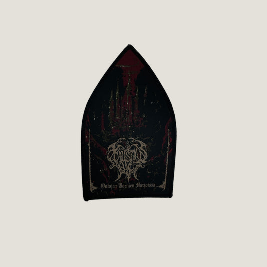 Temporal Dimensions Patches Faustian Pact Outojen tornien varjoissa Black Border Woven Patch