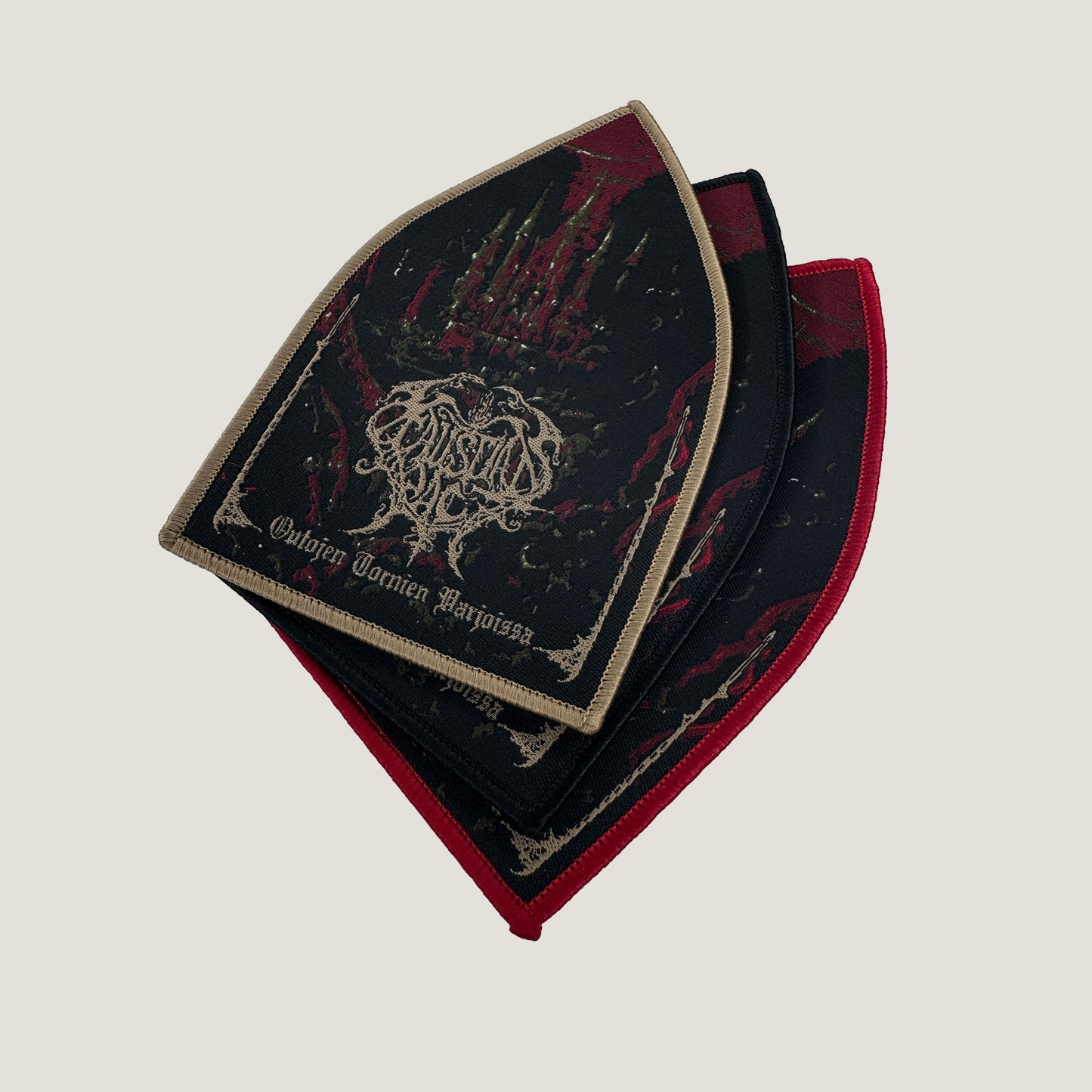 Temporal Dimensions Patches Faustian Pact Outojen tornien varjoissa Metal Woven Patches