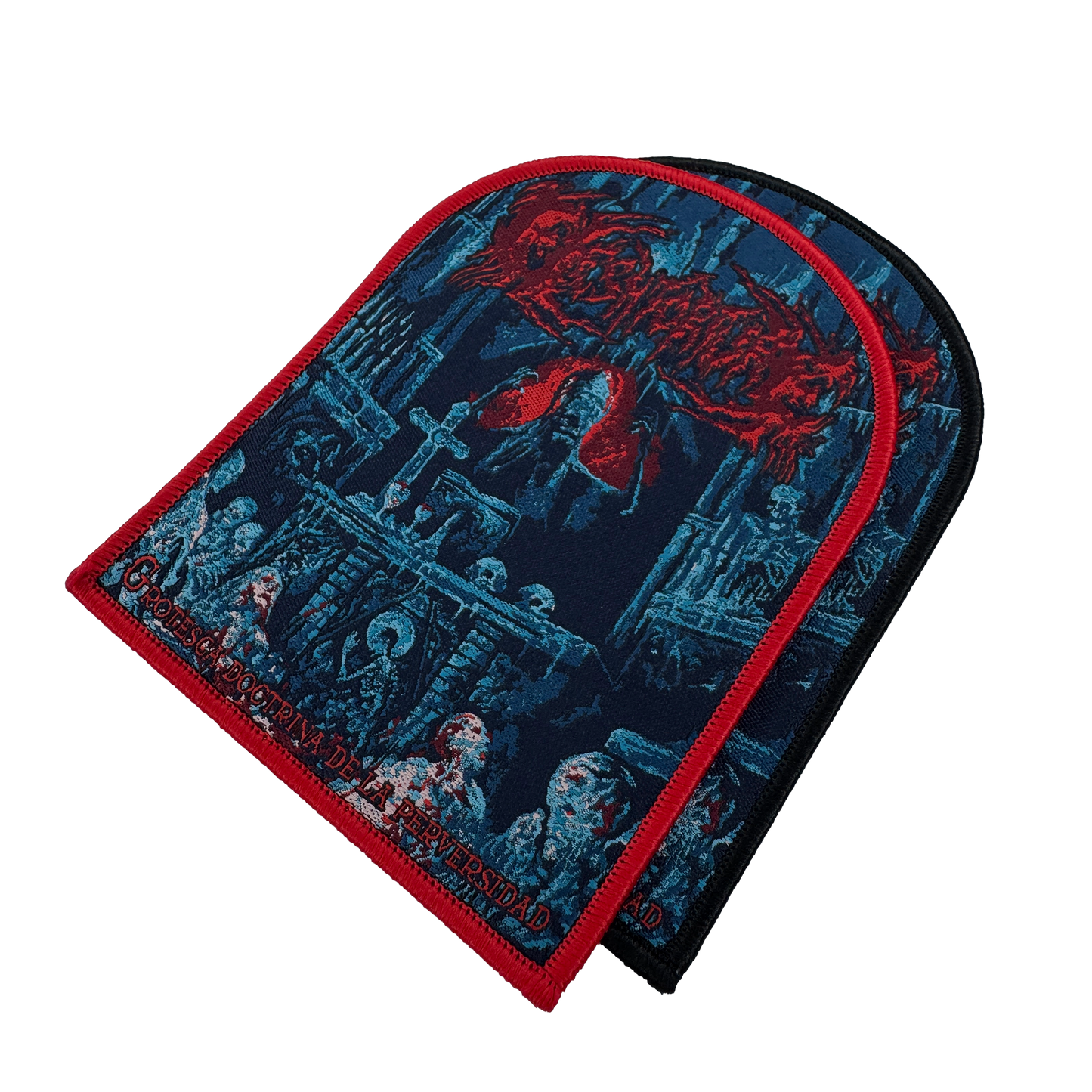 Temporal Dimensions Patches FleshTorture Grotesca doctrina de la perversidad Metal Woven Patches