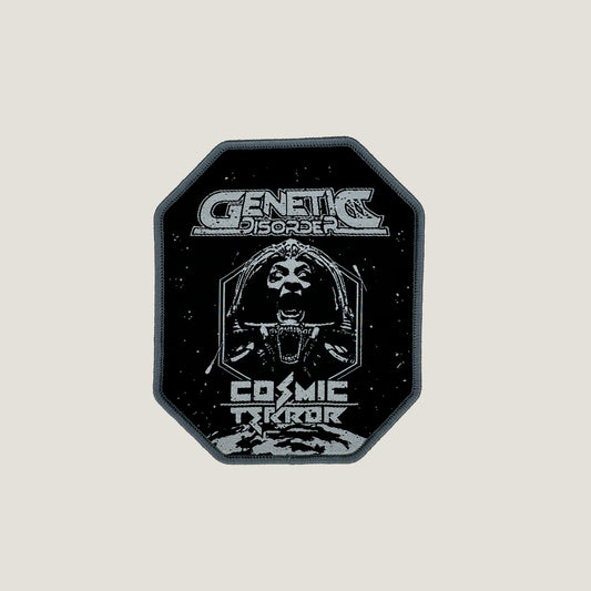Temporal Dimensions Patches Genetic Disorder Cosmic Terror Gray Border Woven Patch