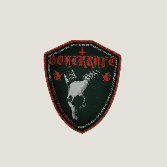 Temporal Dimensions Patches Goatkraft Prophet of Eternal Damnation Red Glitter Border Woven Patch