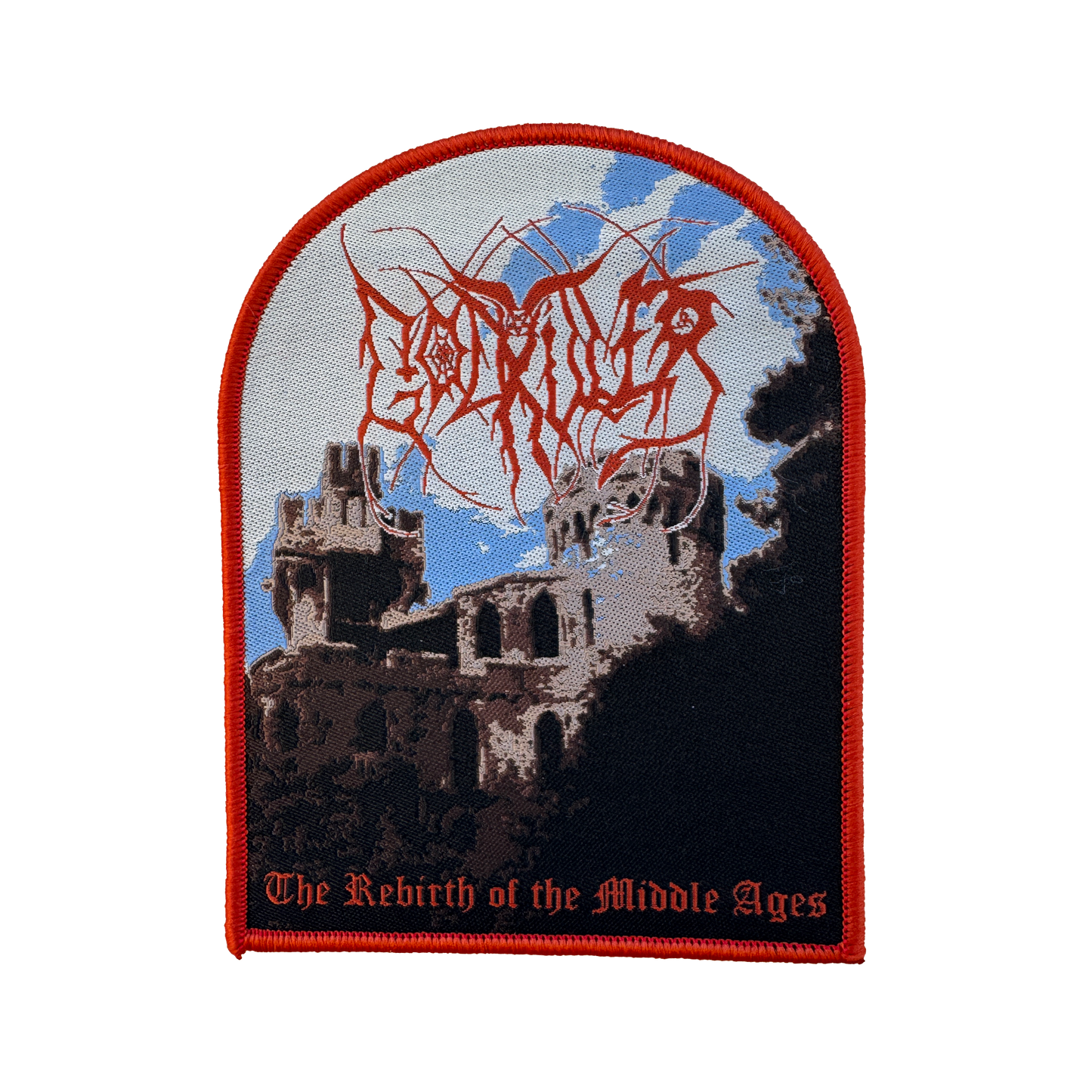Temporal Dimensions Patches Godkiller The Rebirth of the Middle Ages Orange Border Woven Patch