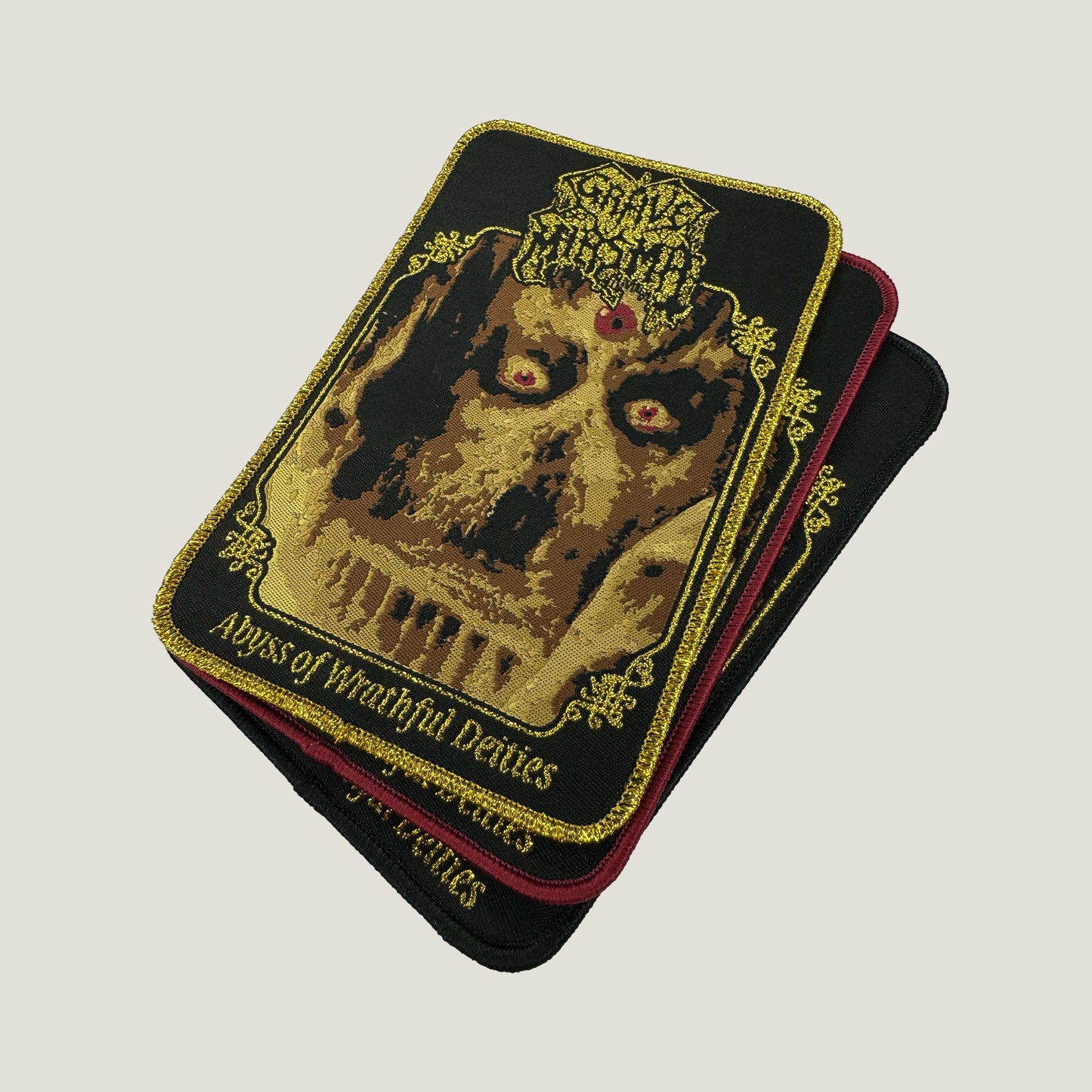 Temporal Dimensions Patches Grave Miasma Abyss of Wrathful Deities Metal Woven Patches
