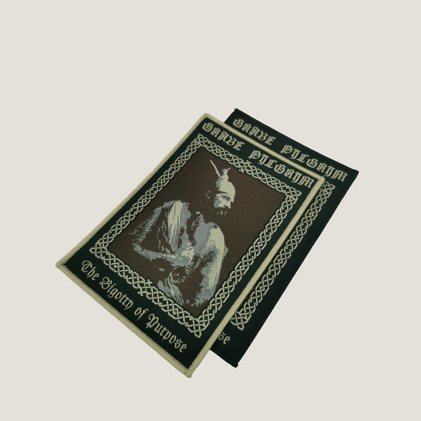 Temporal Dimensions Patches Grave Pilgrim The Bigotry of Purpose Metal Woven Patches