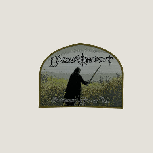 Temporal Dimensions Patches Gudsforladt Friendship Love and War Green Border Woven Patch