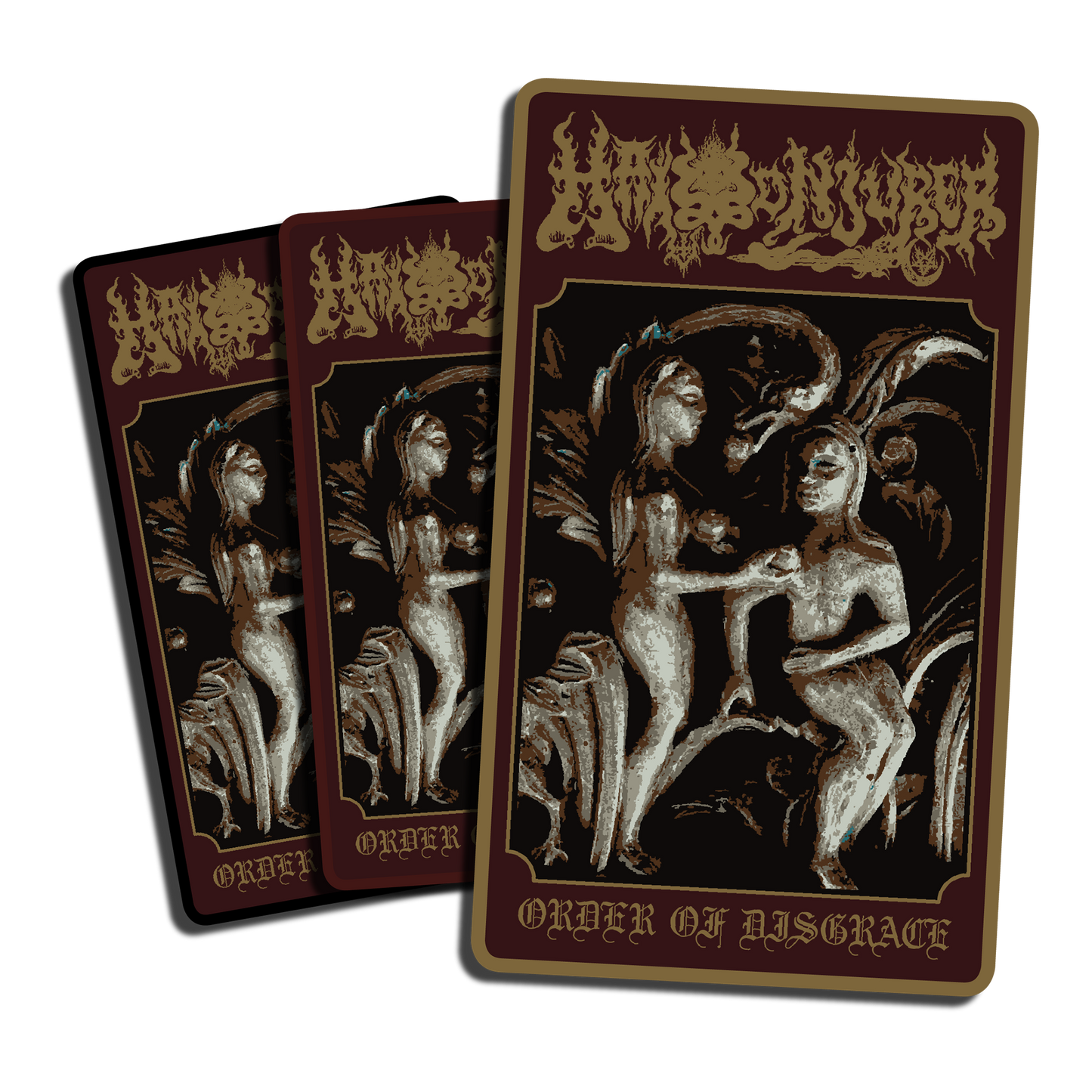 Temporal Dimensions Patches Hail Conjurer Order of Disgrace Woven Metal Patches