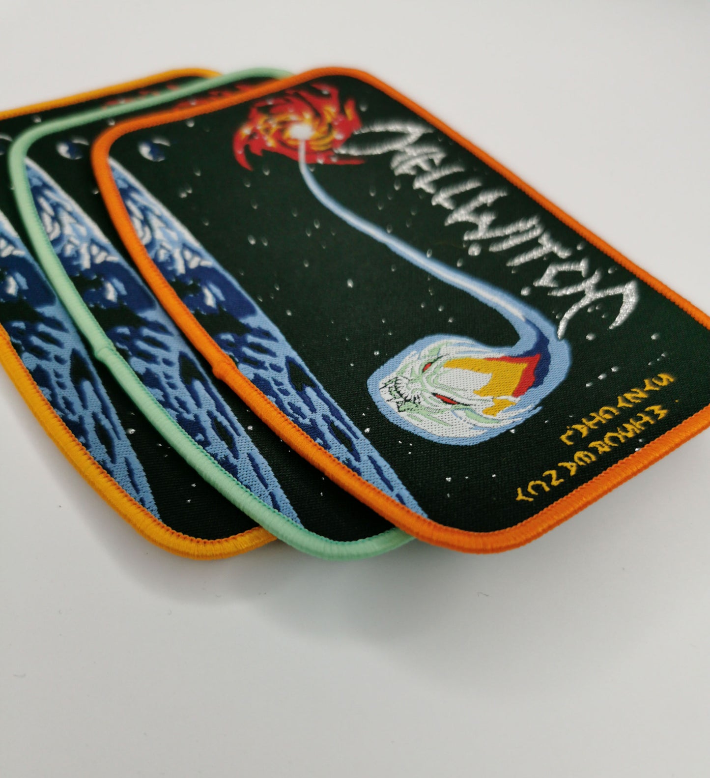 Temporal Dimensions Patches Hellwitch Syzygial Miscreancy Metal Woven Patches