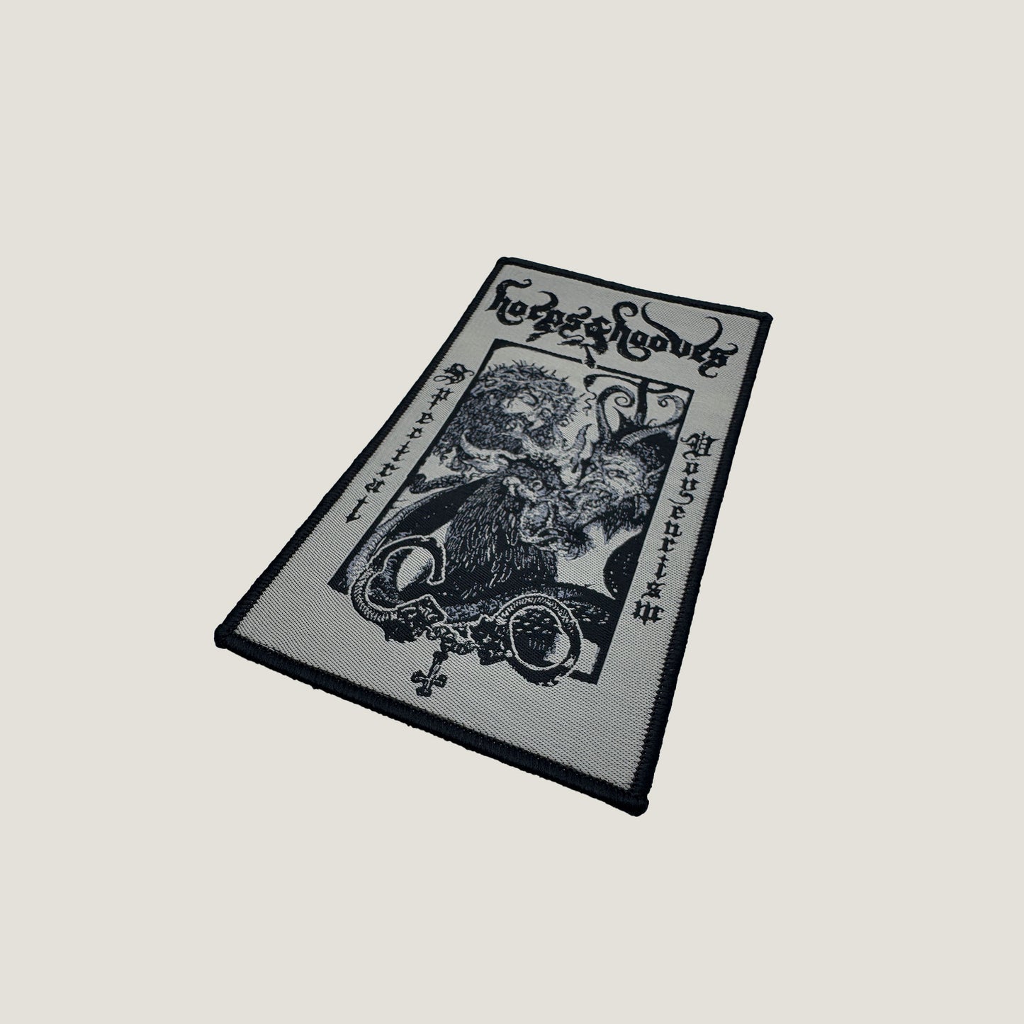 Temporal Dimensions Patches Horns and Hooves Spectral Voyeurism Black Border Metal Woven Patch